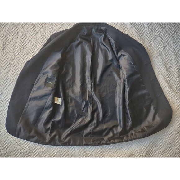 Van Heusen Boys Size 16 Navy Suit Jacket Blazer Coat 3 Button (Suit Separates) - Picture 4 of 9